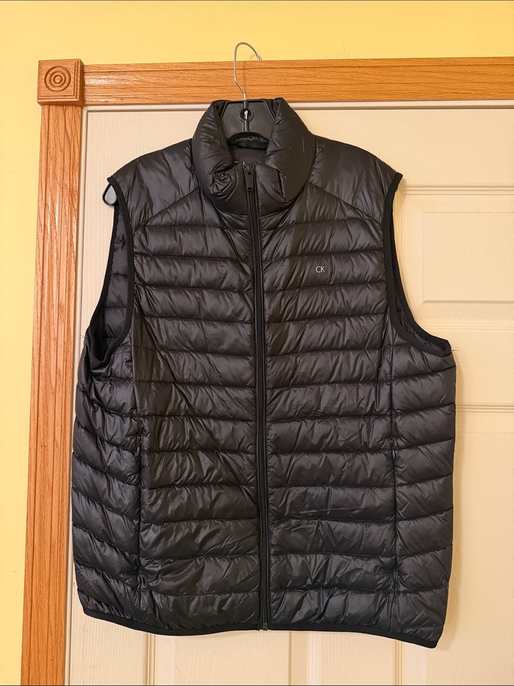 Calvin Klein Men's Black Quilted Packable Puffer Vest